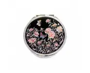 Miroir en nacre de fleurs et papillons