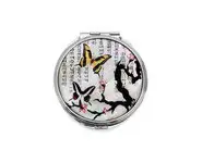 Miroir nacre en deux papillons