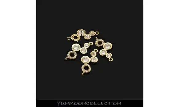 Connecteur décorative bulle en plaqué Or