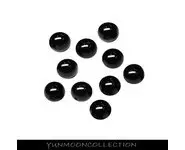 10x perles onyx noir ronde naturelle 6mm