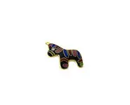 Pendentif multicolor zebra cloisonne
