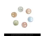 6x perle de béryl ronde de12mm