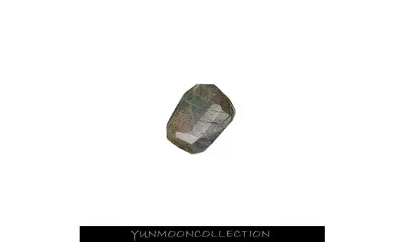 Labradorite sombre en pépite facettée