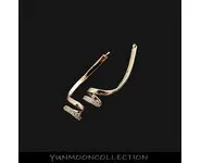 Connecteurs ornées zirconium plaqué Or