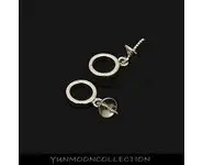 2x bélière coupelle en plaqué argent OR