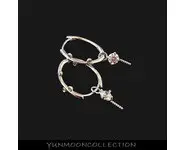 Boucles d'oreilles ovales plaqué OR