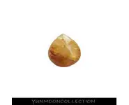 Quartz rutile Or facettée en cœur 12mm