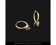 Boucles d'oreilles dormeuses plaqué Or