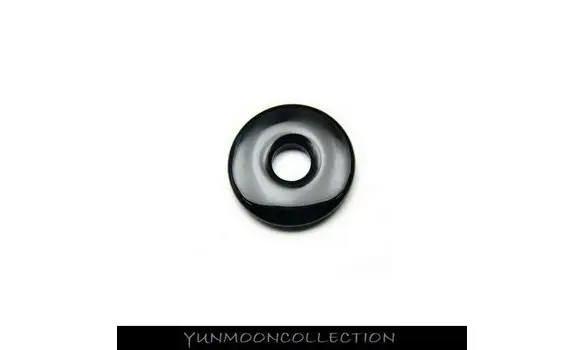 Onyx noir en forme de donut 25mm