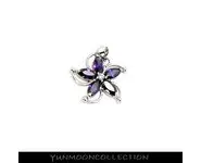 Fleur améthyste en zirconium facettée