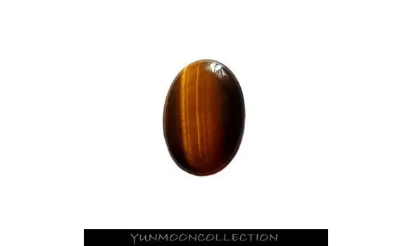 Cabochon oeil de tigre ovale lisse 40mm