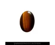 Cabochon oeil de tigre ovale lisse 40mm