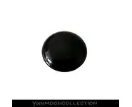 Cabochon agate noir ronde lisse 38 mm