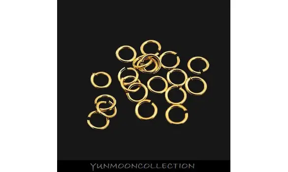 5g x anneaux plaqué Or électrique 7mm