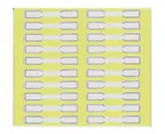 100 Étiquette prix rectangle autocollant