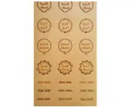 Autocollants adhésives 24 étiquettes