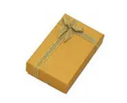 4x boîtes cadeau en couleur jaune