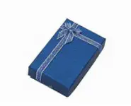 4x boîtes cadeau en couleur bleu