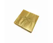 2x boîtes cadeau en couleur doré