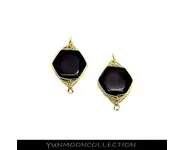 Agate en hexagone connecteur