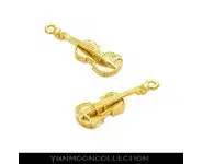 Miniature violon breloque en plaqué Or