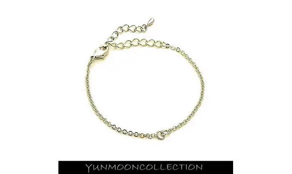 2x bracelet en chaine plaqué argent OR