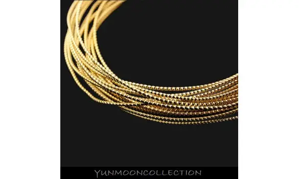 Fil torsadé en plaqué Or 18K /50cm