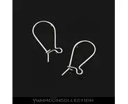 Crochets argent massif 92.5% non plaqué