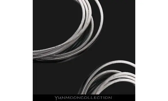 Fil à tube en plaqué argent OR 3x10cm