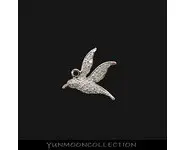 Pendentif oiseau breloque en plaqué OR