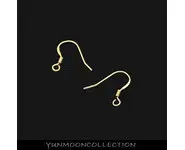 Crochets en plaqué Or 18K sur argent 925