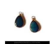 Pendentif agate en forme de plate-goutte