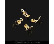 4x caches noeuds plaqué Or en argent 925