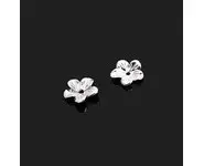 2x plat fleur en plaqué OR/argent 925