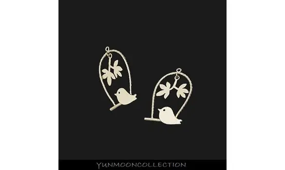 Pendentif un petit oiseau plaqué OR