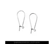 8x crochets boucles d'oreilles plaqué OR