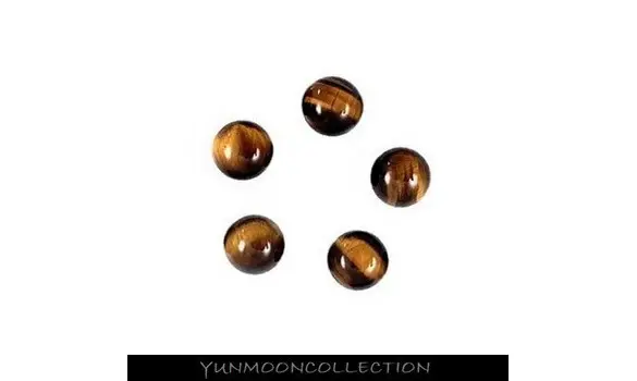 10x oeil de tigre perle naturelle 10mm