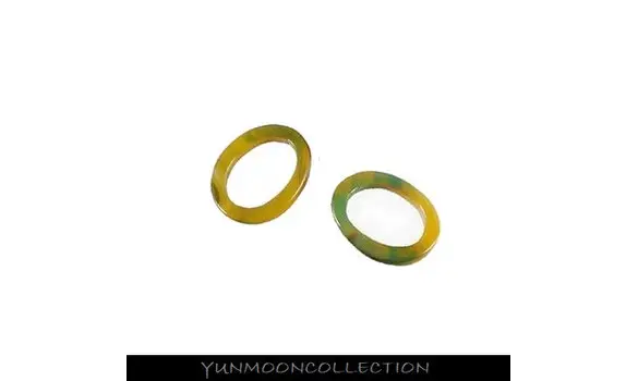 Agate ovale donut en couleur mélangée