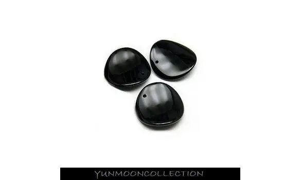 Onyx noir en forme de cercle incurvé