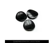 Onyx noir en forme de cercle incurvé