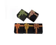 5x belle boîts en noir pour bagues