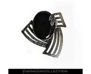 Broche ou pendentif en onyx ovale