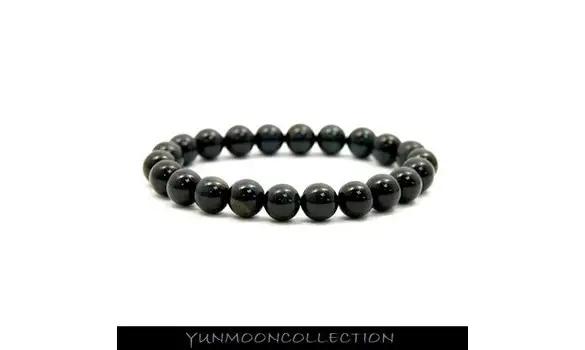 Bracelet en perle d'œil de faucon 10mm