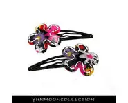 Barrette en motif fleur