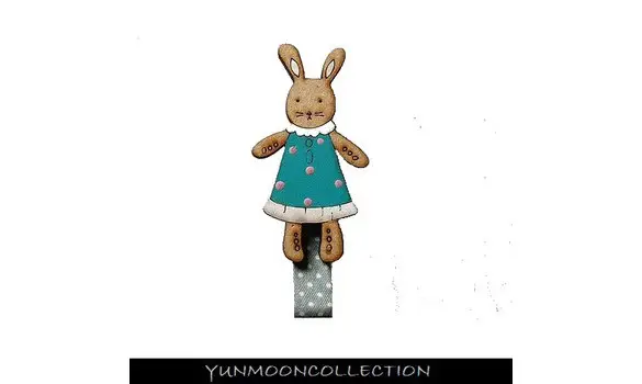 Barrette lapin avec une jupe