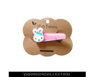 Barette lapin en couleur rose