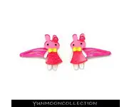 Barrette lapin en jupe rose