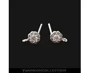 Boucles d'oreilles pâquerette plaqué OR