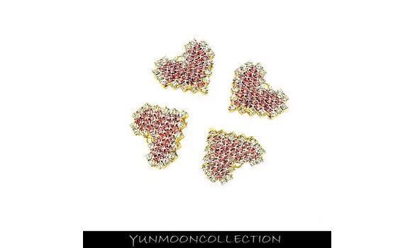 Pixels numériques pendentif en cœur