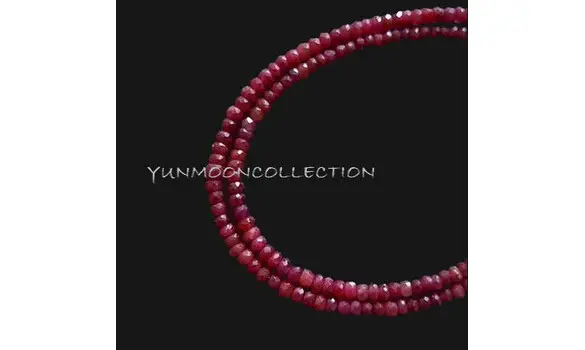 40x Rubis naturel en micro facettés